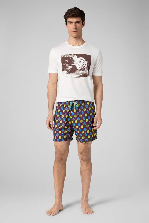 Pull Pal Zileri tshirt in cotone con stampa astratta Affare Del Giorno