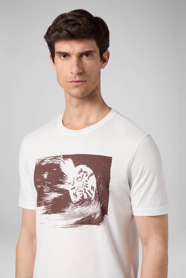 Pull Pal Zileri tshirt in cotone con stampa astratta Affare Del Giorno