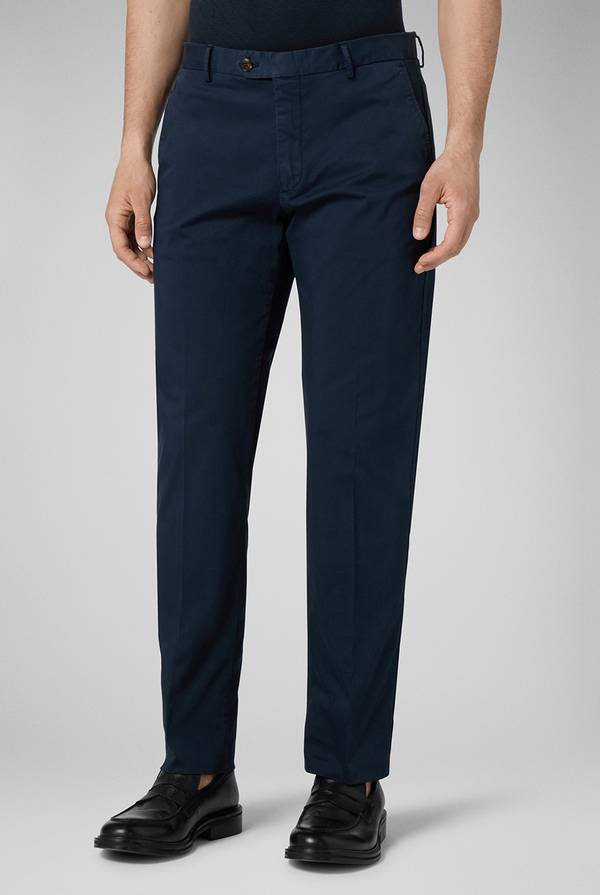 Pull Pal Zileri Chino in cotone stretch tinto in capo Fino al 50% di sconto