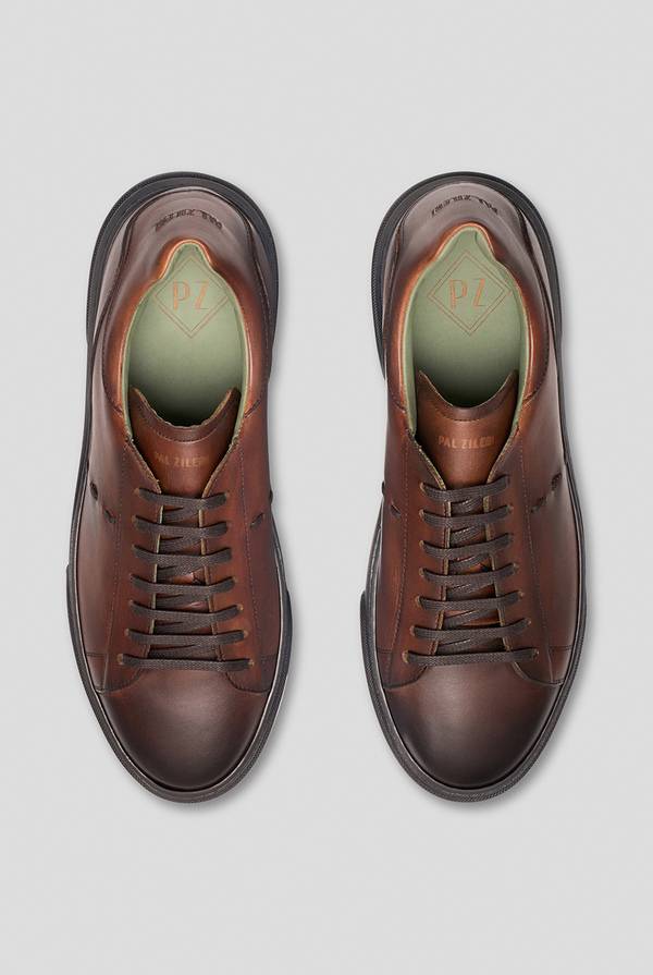Pull Pal Zileri Sneakers in pelle e camoscio Only for today