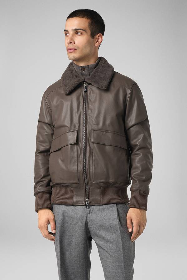 Pull Pal Zileri Bomber in pelle modello Aviator Black Friday Prezzi