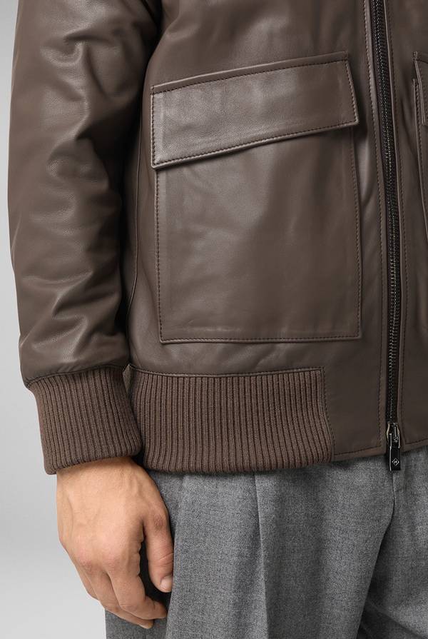 Pull Pal Zileri Bomber in pelle modello Aviator Black Friday Prezzi