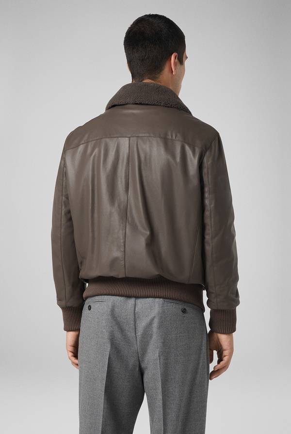 Pull Pal Zileri Bomber in pelle modello Aviator Black Friday Prezzi