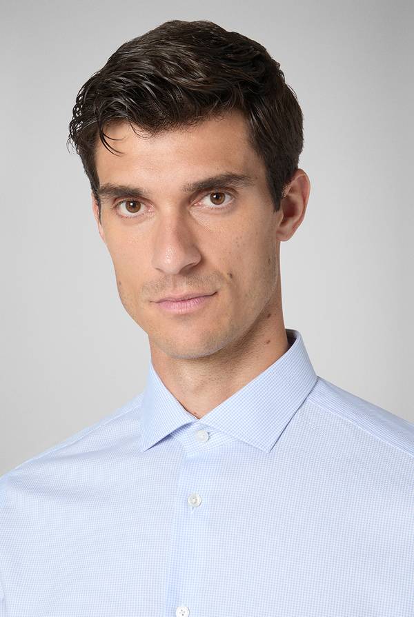 Pull Pal Zileri Camicia micro jacquard con collo Torino Sconti questo mese