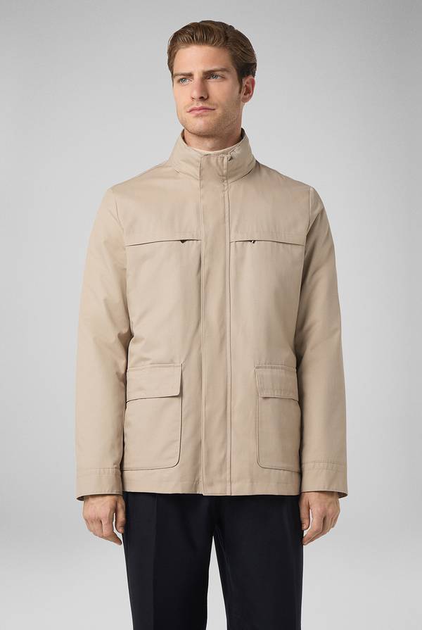 Pull Pal Zileri Oyster Field Jacket in cotone tecnico idro repellente Nuovo