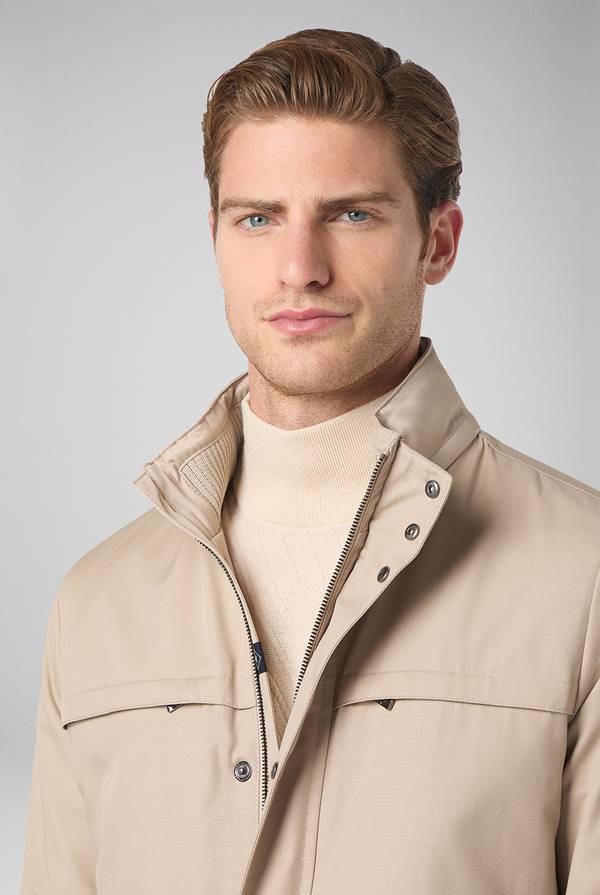 Pull Pal Zileri Oyster Field Jacket in cotone tecnico idro repellente Nuovo