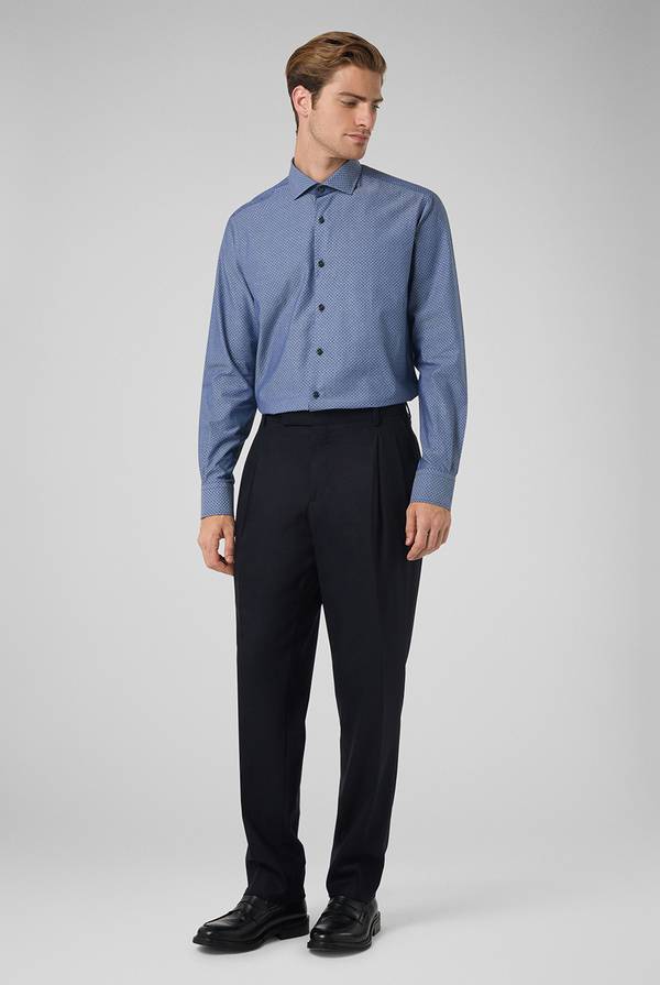 Pull Pal Zileri Camicia micro jacquard con collo Torino Fino Al -60%