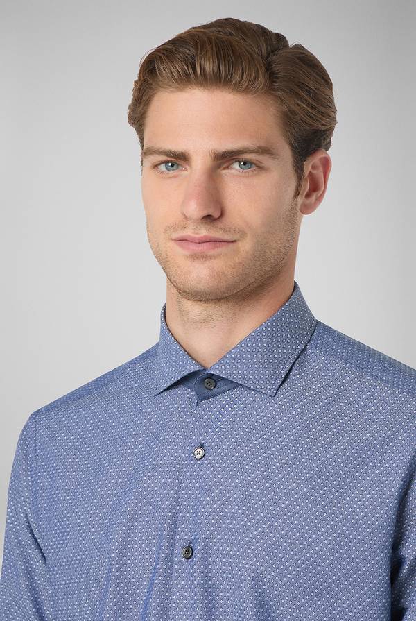 Pull Pal Zileri Camicia micro jacquard con collo Torino Fino Al -60%
