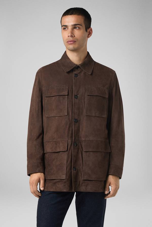 Pull Pal Zileri Field Jacket in camoscio Prezzo Ridotto