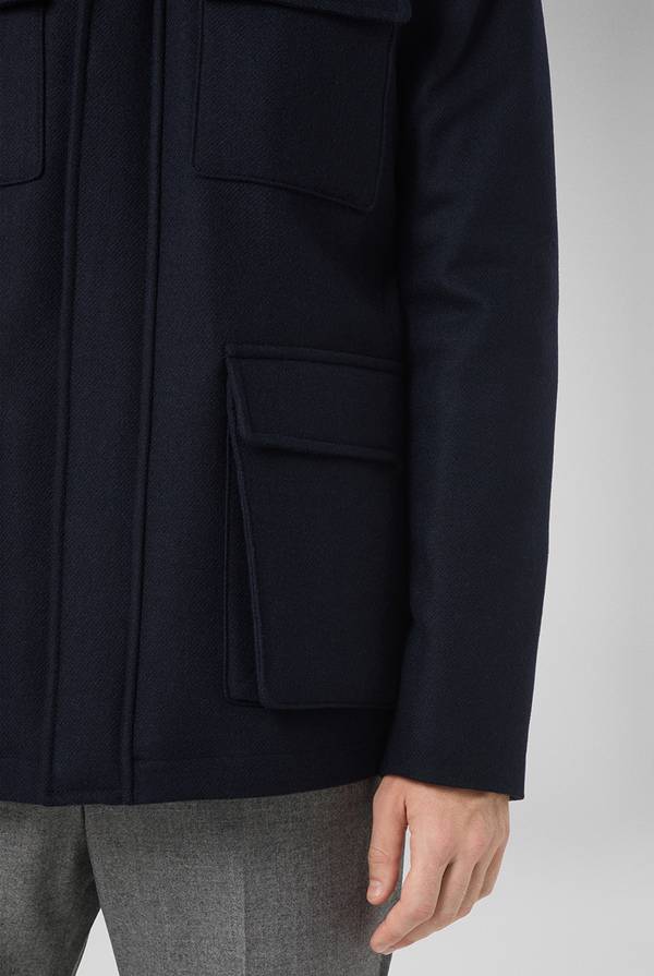 Pull Pal Zileri Field Jacket in lana tecnica resistente all'acqua Sconto