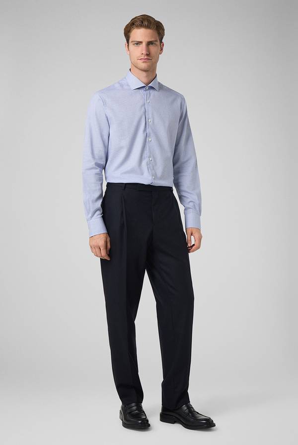 Pull Pal Zileri Camicia micro jacquard con collo Torino Online