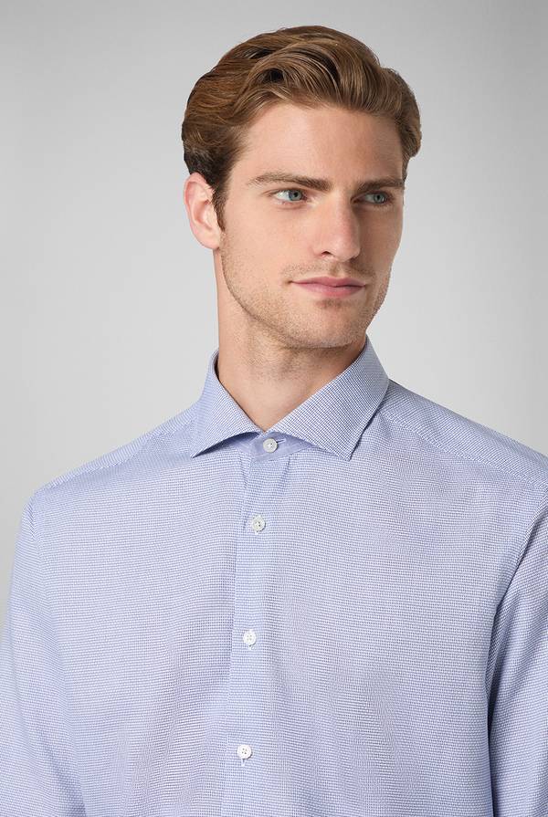 Pull Pal Zileri Camicia micro jacquard con collo Torino Online