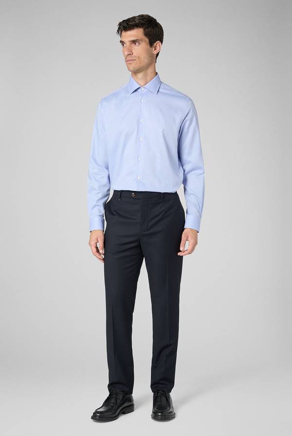 Pull Pal Zileri Camicia micro jacquard con collo Milano Vendita Calda