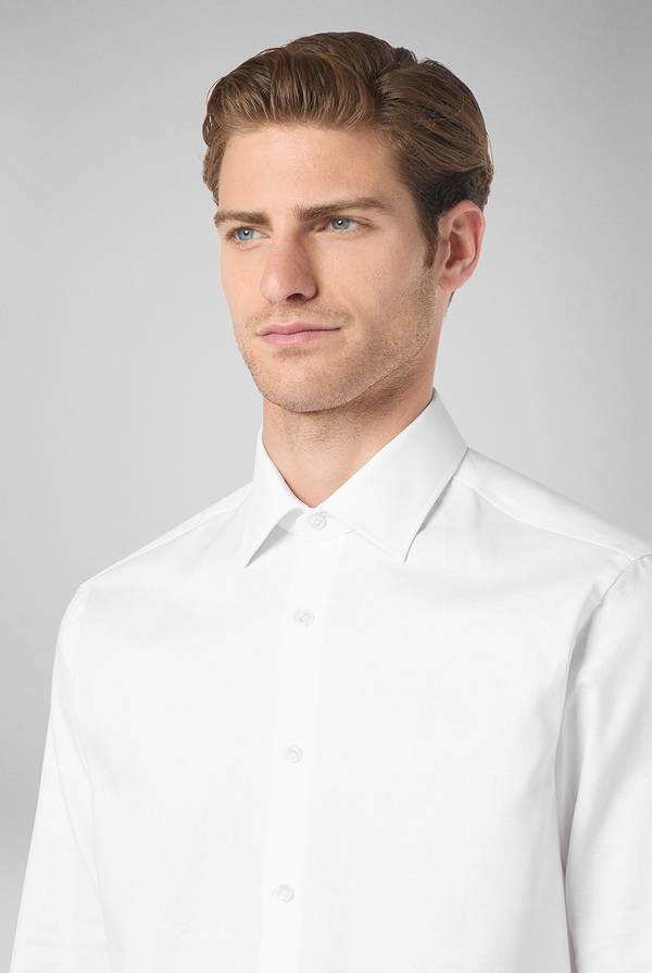 Pull Pal Zileri Camicia micro jacquard con collo Milano Vendita Economica
