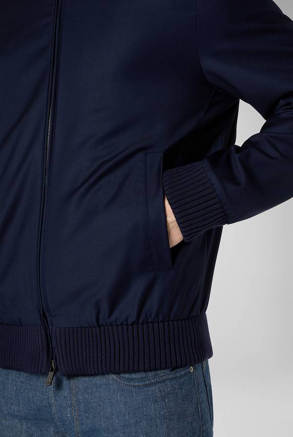 Pull Pal Zileri Bomber in lana resistente all'acqua Offerta esclusiva