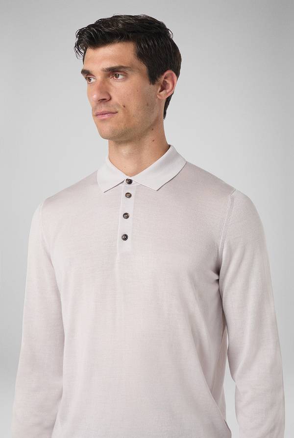 Pull Pal Zileri Polo in lana e seta Grandi sconti