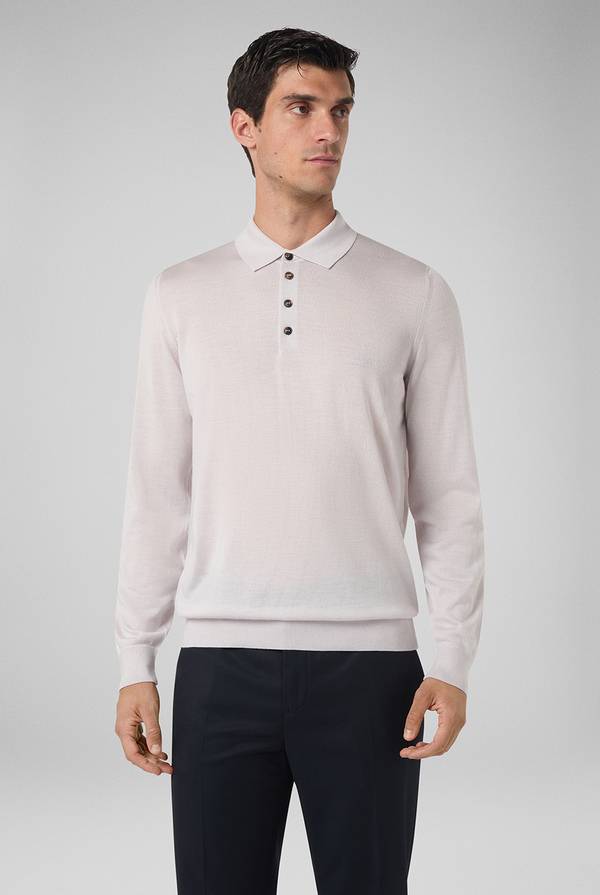 Pull Pal Zileri Polo in lana e seta Grandi sconti