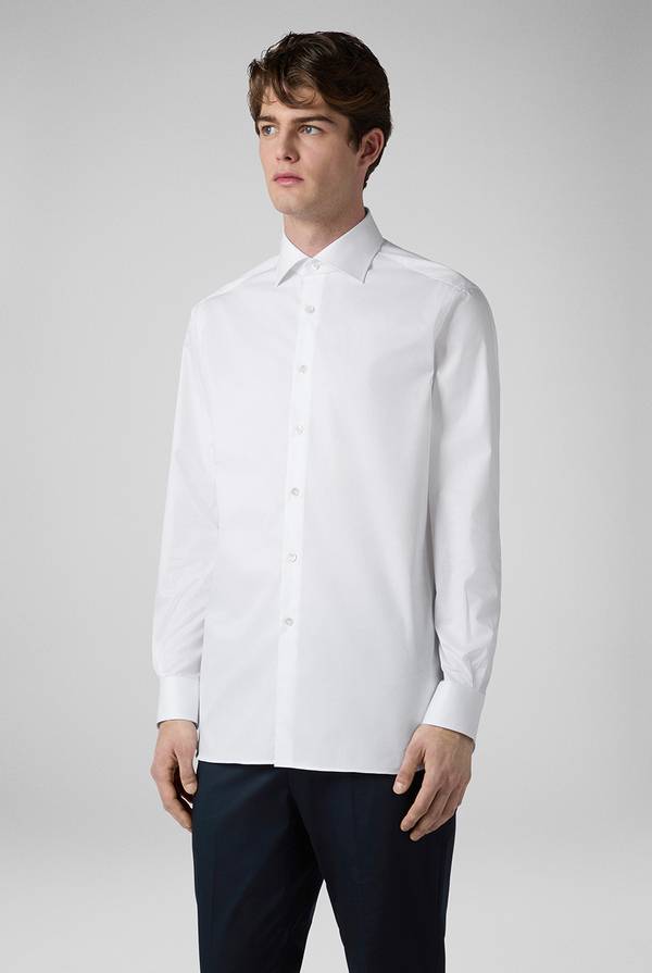 Pull Pal Zileri Camicia in cotone con polsini da gemelli Offerte speciali