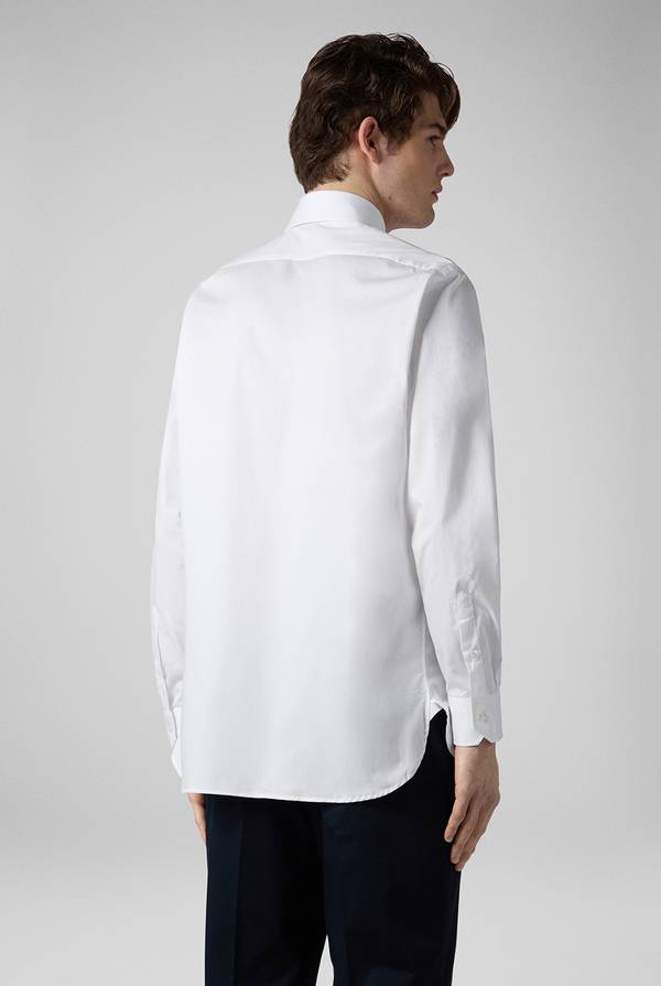 Pull Pal Zileri Camicia in cotone con polsini da gemelli Offerte speciali
