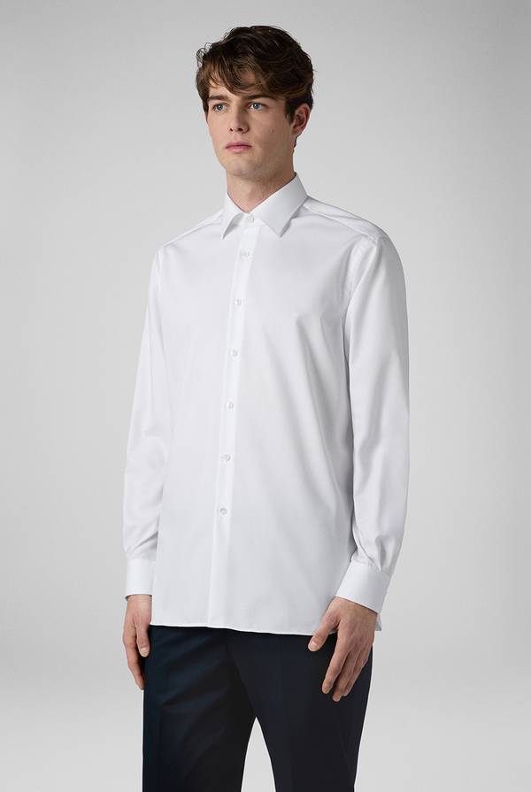 Pull Pal Zileri Camicia azzurra in cotone con collo Milano Prezzo basso