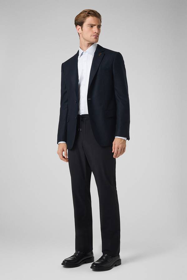 Pull Pal Zileri Pantaloni in pura lana con coulisse regolabile Promozione temporanea