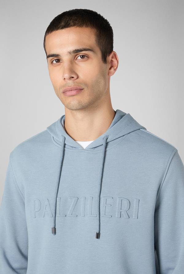 Pull Pal Zileri Felpa con cappuccio logata In vendita