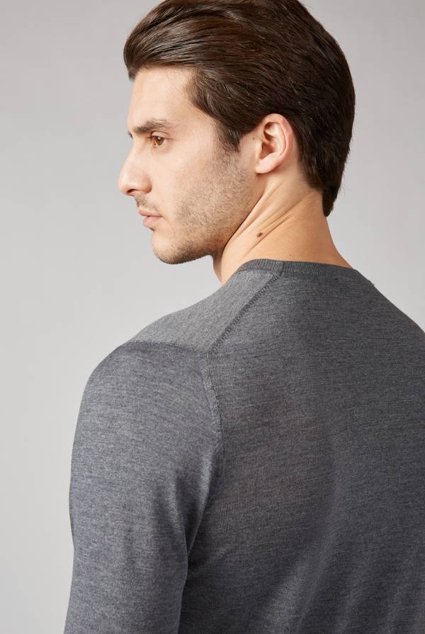 Pull Pal Zileri Maglia girocollo finezza 18 Prezzo Ridotto