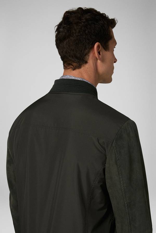 Pull Pal Zileri Varsity jacket in nylon con maniche in suede Outlet