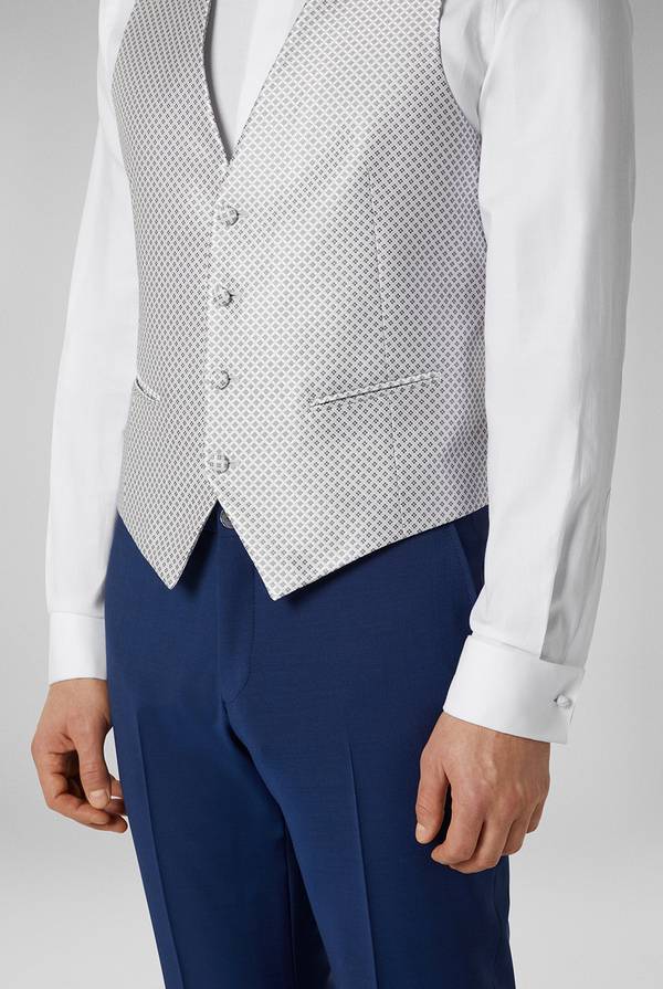 Pull Pal Zileri Gilet in satin della linea Cerimonia con allacciatura a quattro bottoni In Vendita