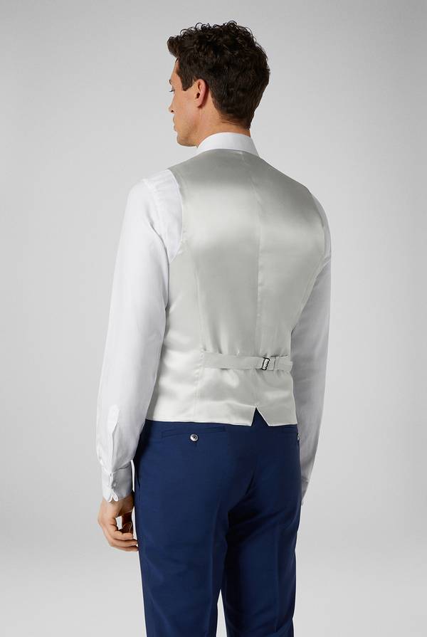 Pull Pal Zileri Gilet in satin della linea Cerimonia con allacciatura a quattro bottoni In Vendita
