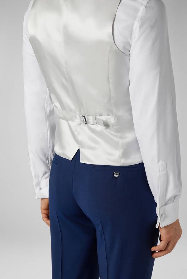 Pull Pal Zileri Gilet in satin della linea Cerimonia con allacciatura a quattro bottoni In Vendita