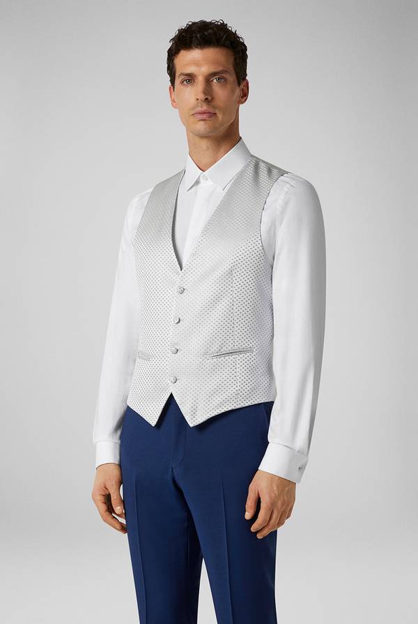 Pull Pal Zileri Gilet in satin della linea Cerimonia con allacciatura a quattro bottoni Saldi