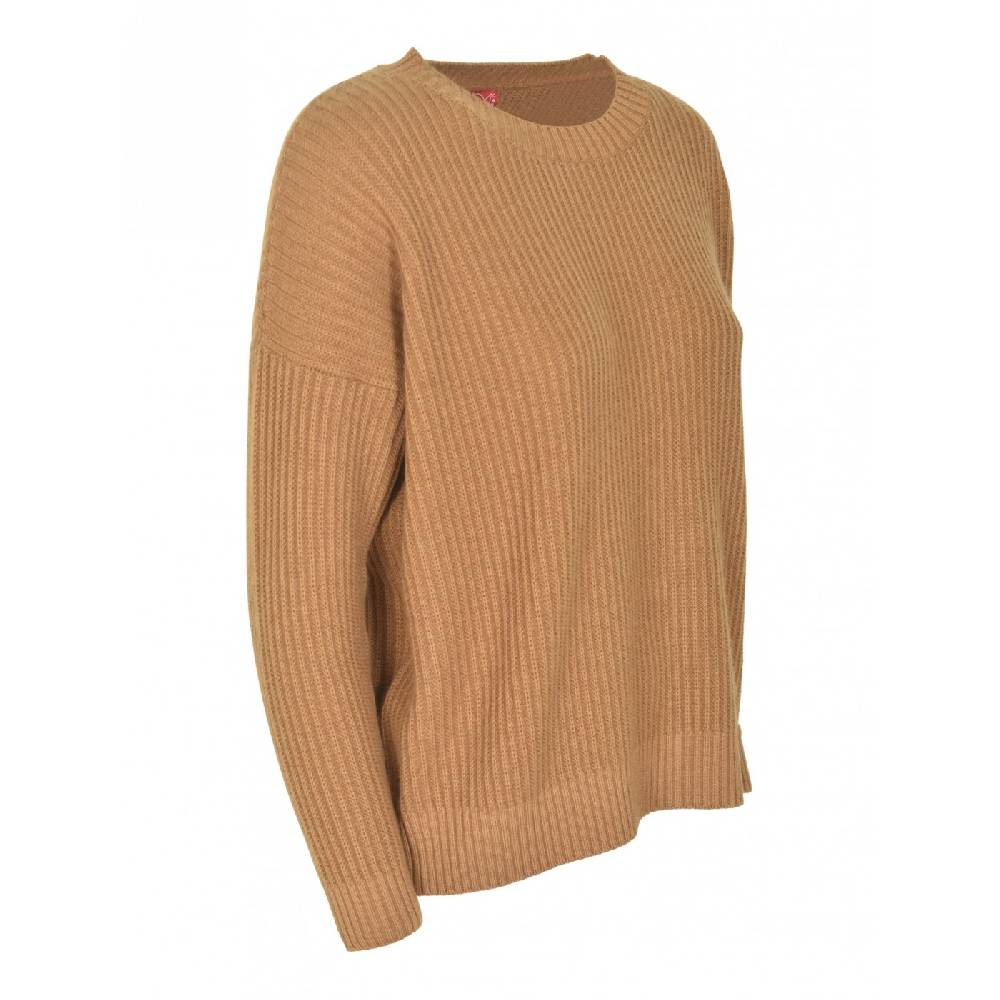 F CASHMERE Maglia girocollo costa inglese Novità