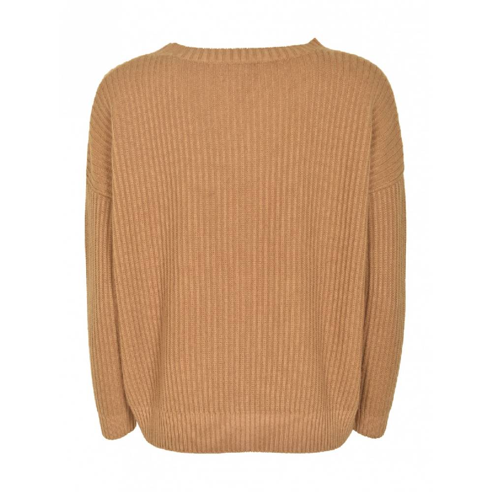F CASHMERE Maglia girocollo costa inglese Novità