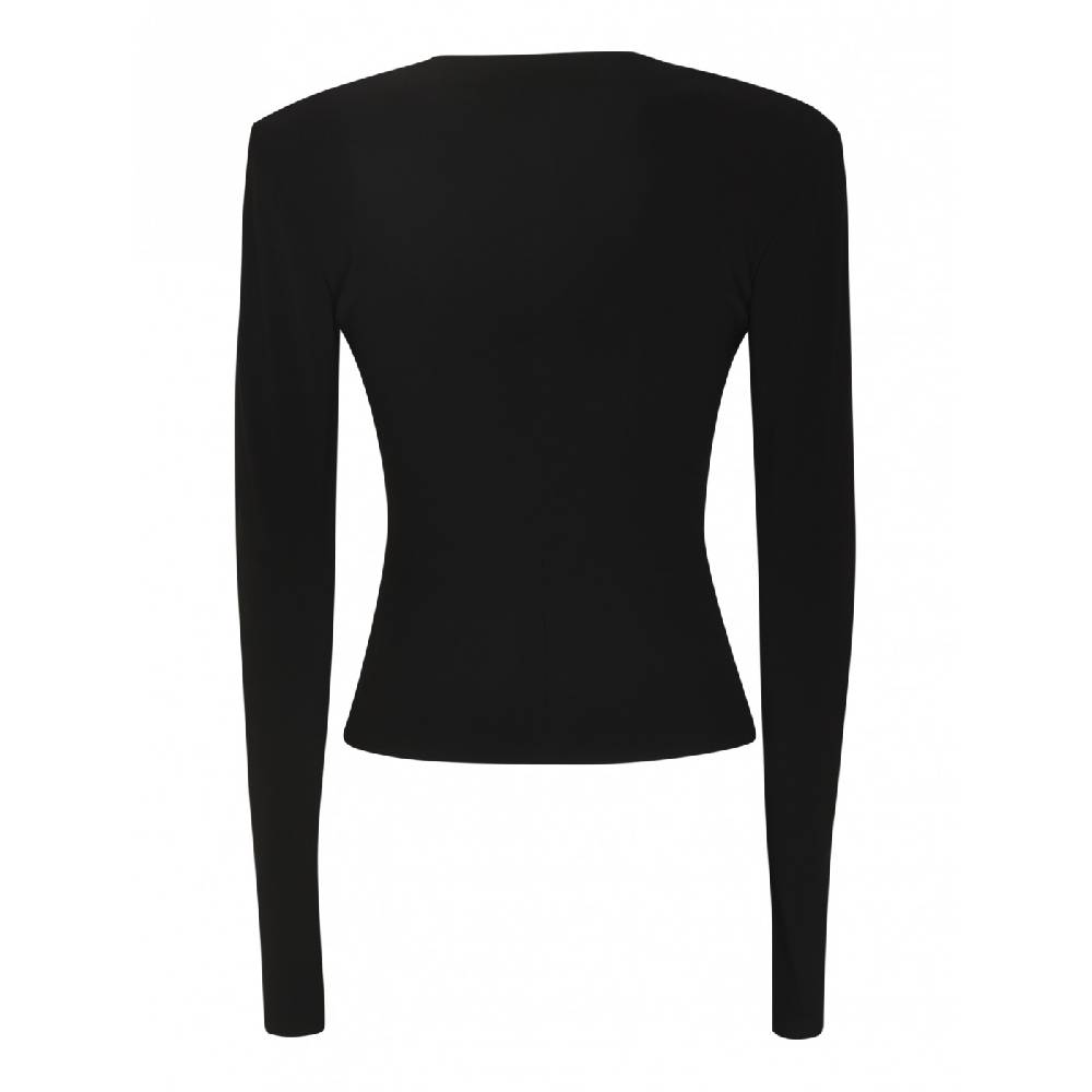 NORMA KAMALI Maglia girocollo m l spalla imbottita Sconto