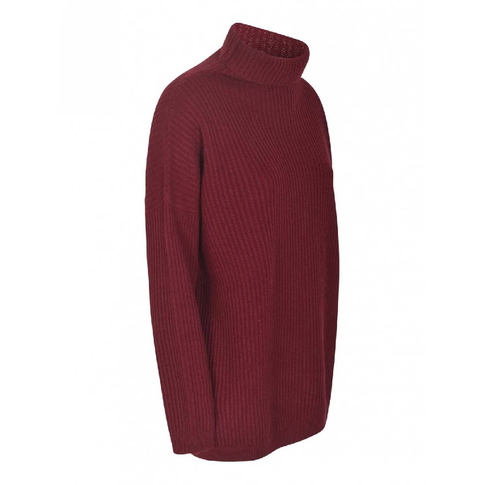 F CASHMERE Maglia collo alto costa inglese Offerta