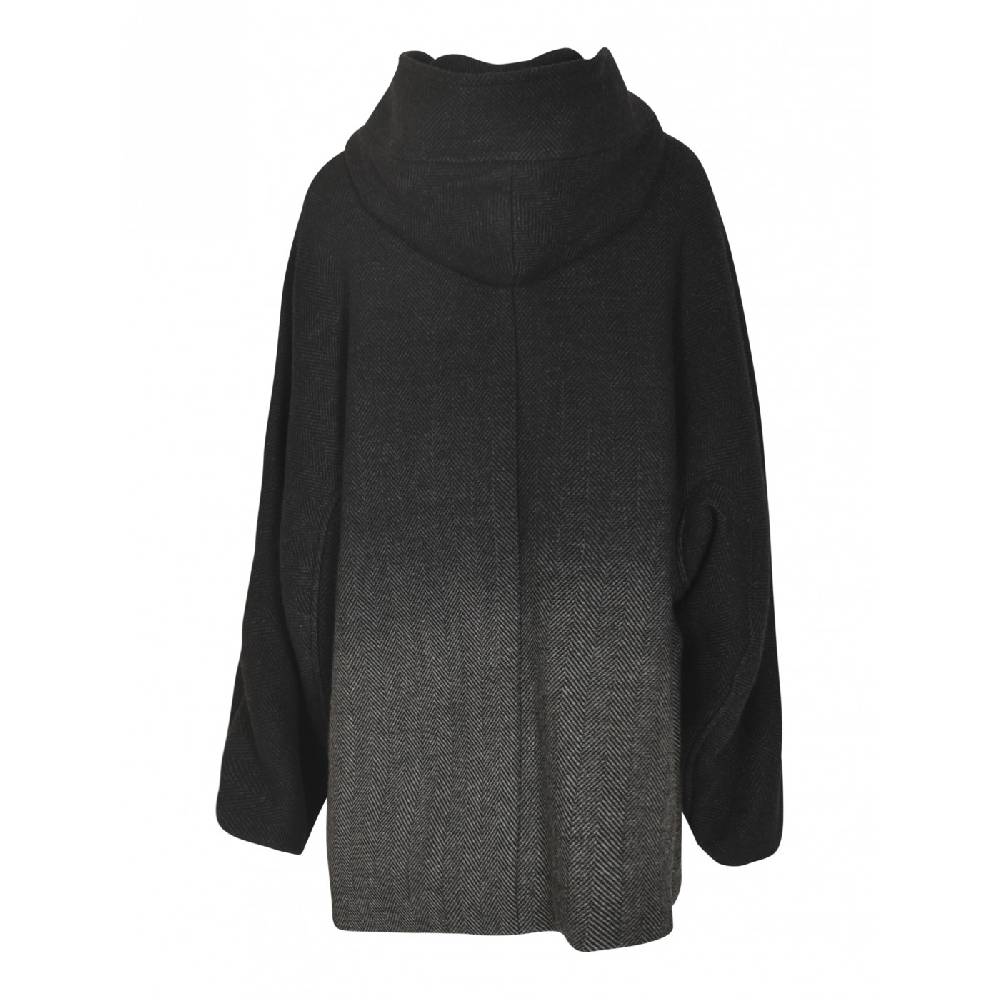 Y&#039;S YOHJI YAMAMOTO Caban drappeggiato con cappuccio Vendita Calda