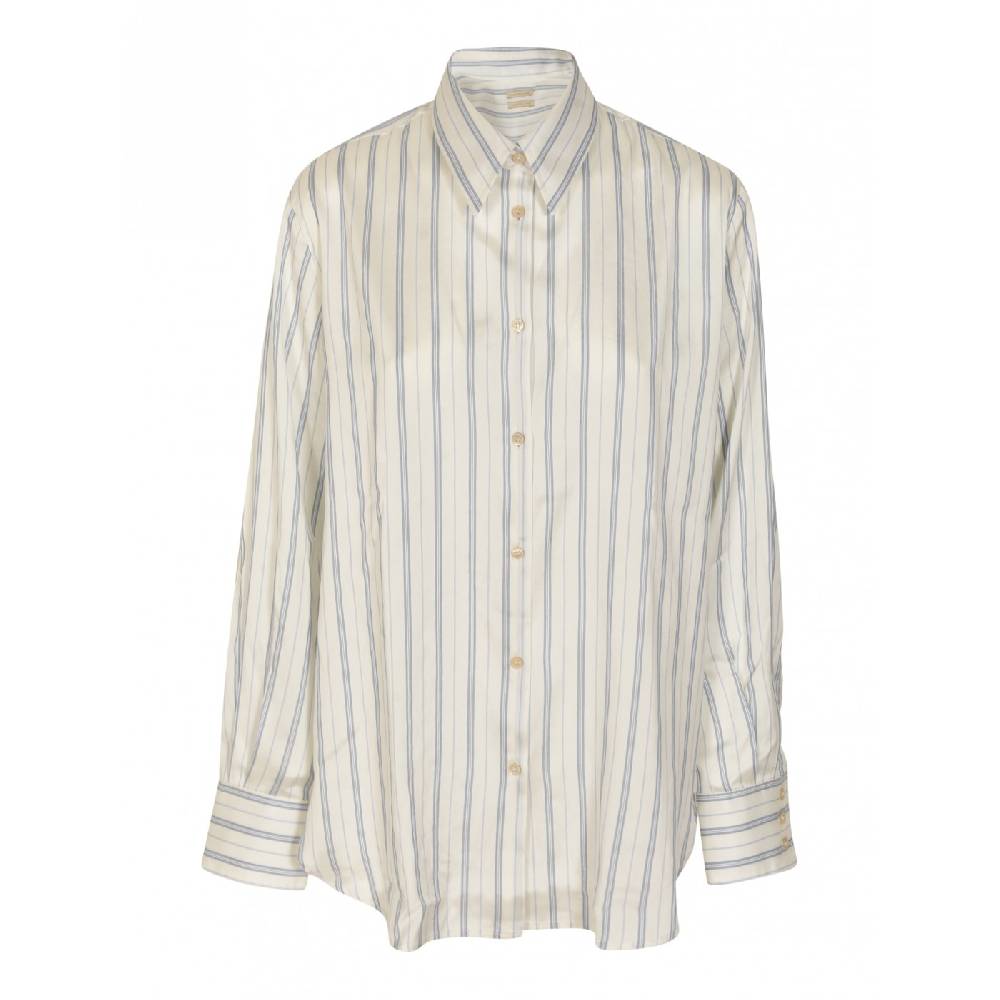MASSIMO ALBA Camicia dritta riga verticale Saldi Di Fabbrica