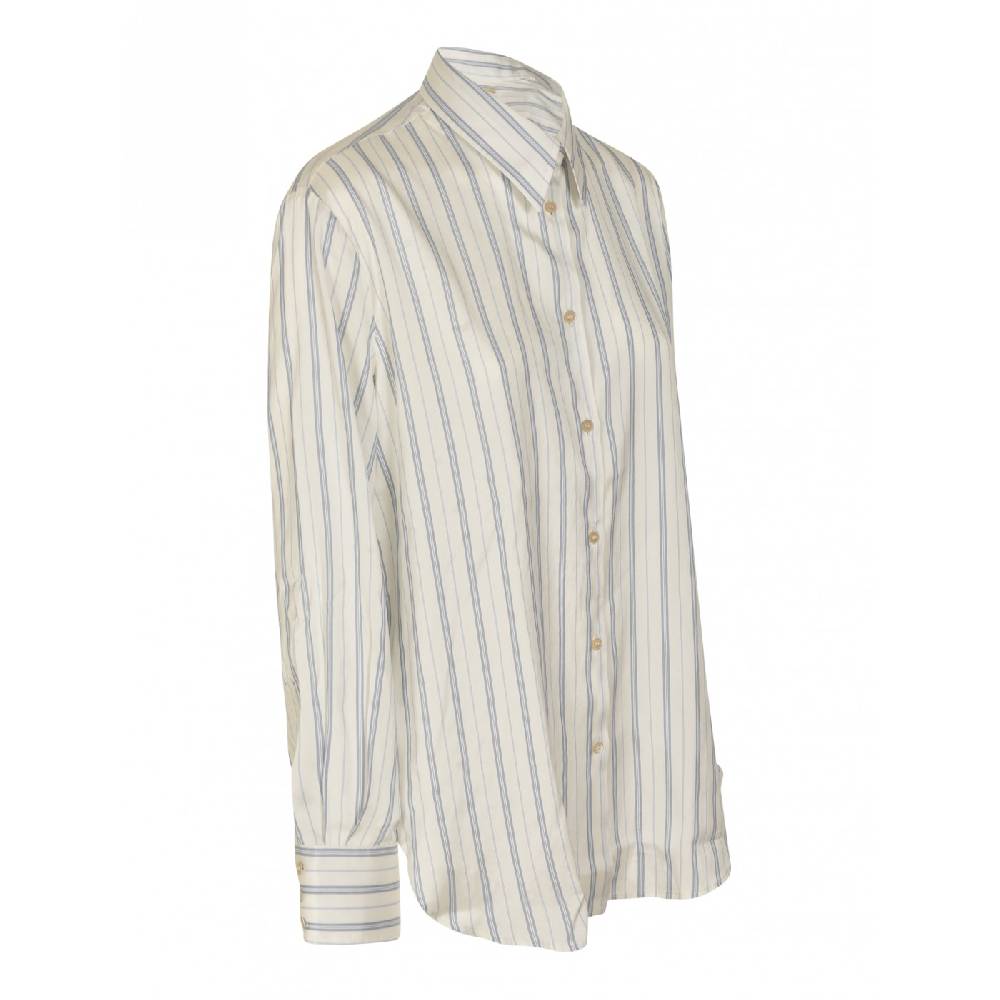 MASSIMO ALBA Camicia dritta riga verticale Saldi Di Fabbrica