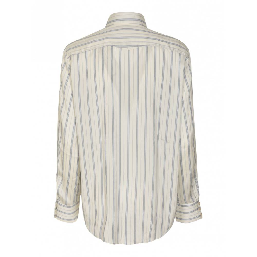 MASSIMO ALBA Camicia dritta riga verticale Saldi Di Fabbrica