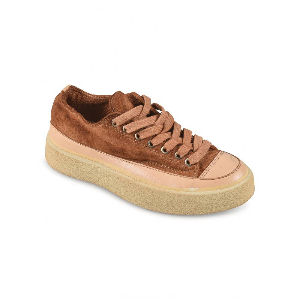 PANAMA ROUTE Sneakers cotone tinto Saldi