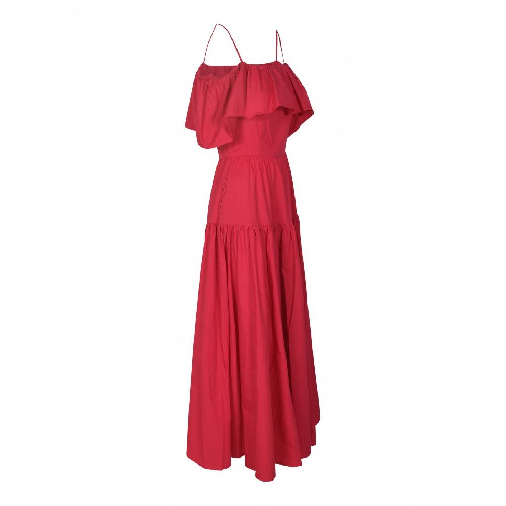 ANTIK BATIK Abito fantasia lungo con volant Shopping Online