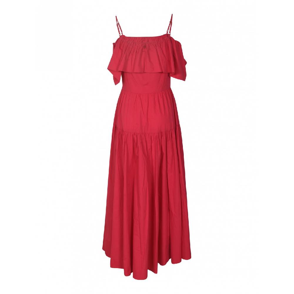 ANTIK BATIK Abito fantasia lungo con volant Shopping Online