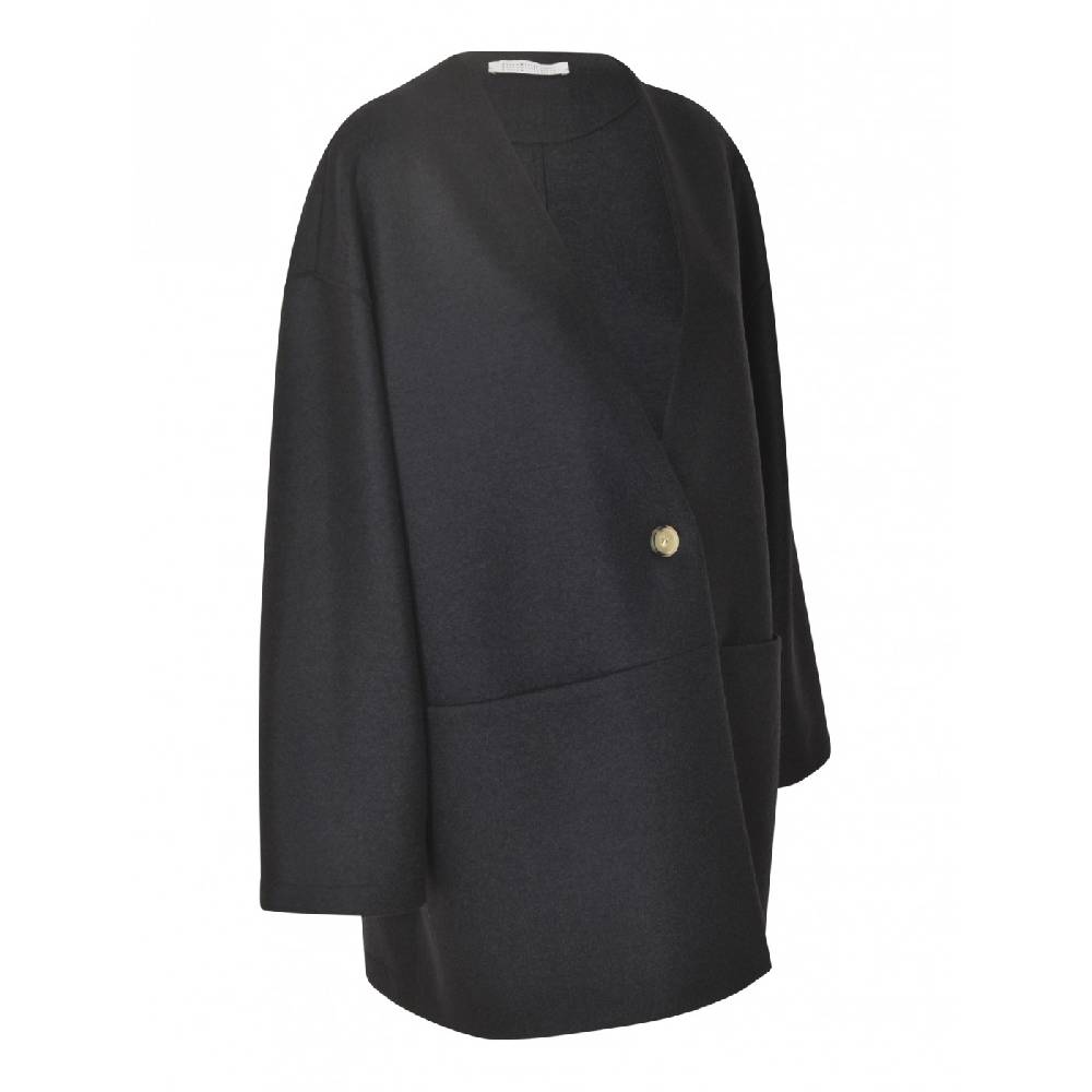 HARRIS WHARF LONDON Giaccone over senza collo Offerte stagionali