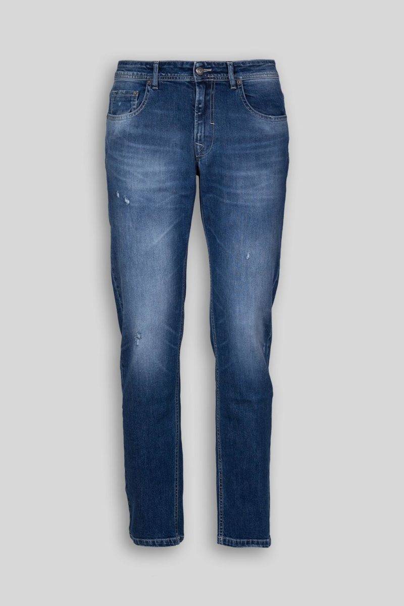 Luca Bertelli Jeans in denim stone washed Consegna Veloce