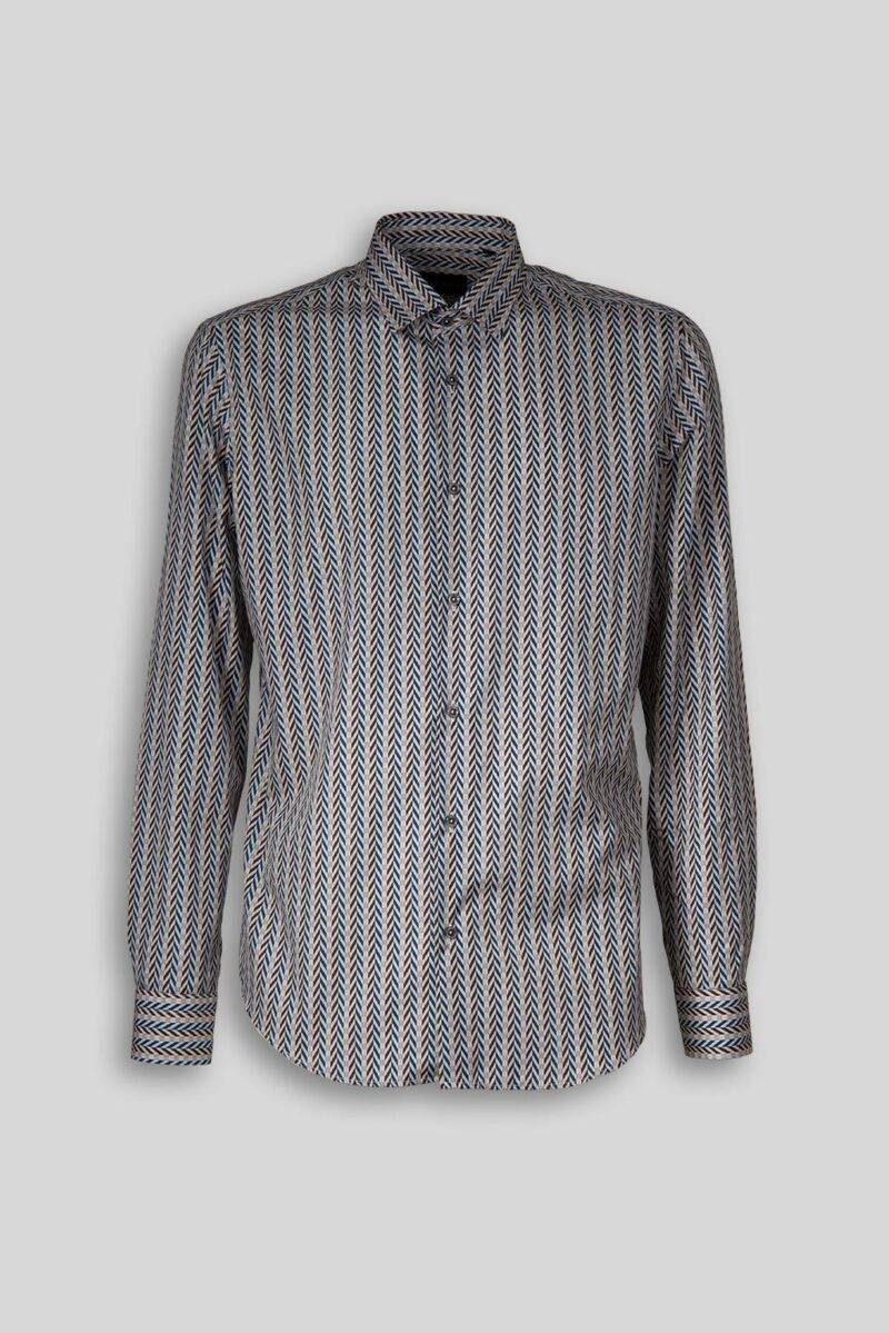 Luca Bertelli Camicia stampa “optical” Nuova