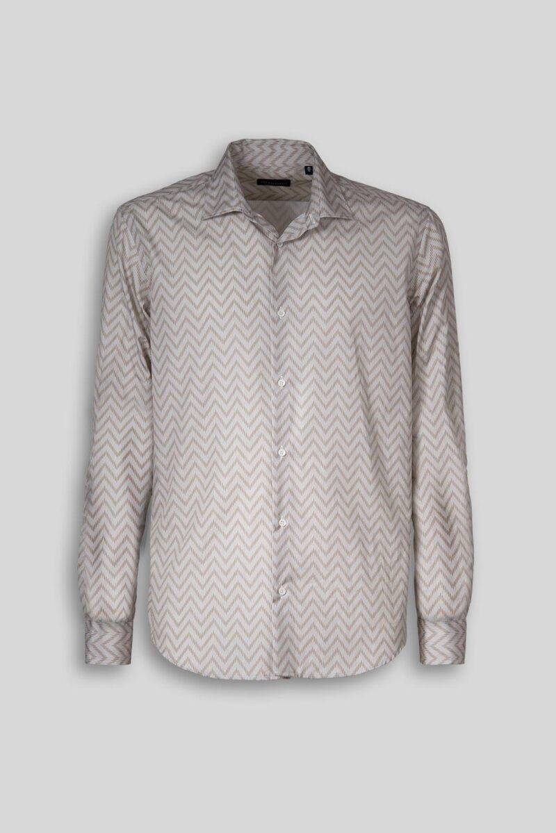 Luca Bertelli Camicia stampa “zigzag” Moda