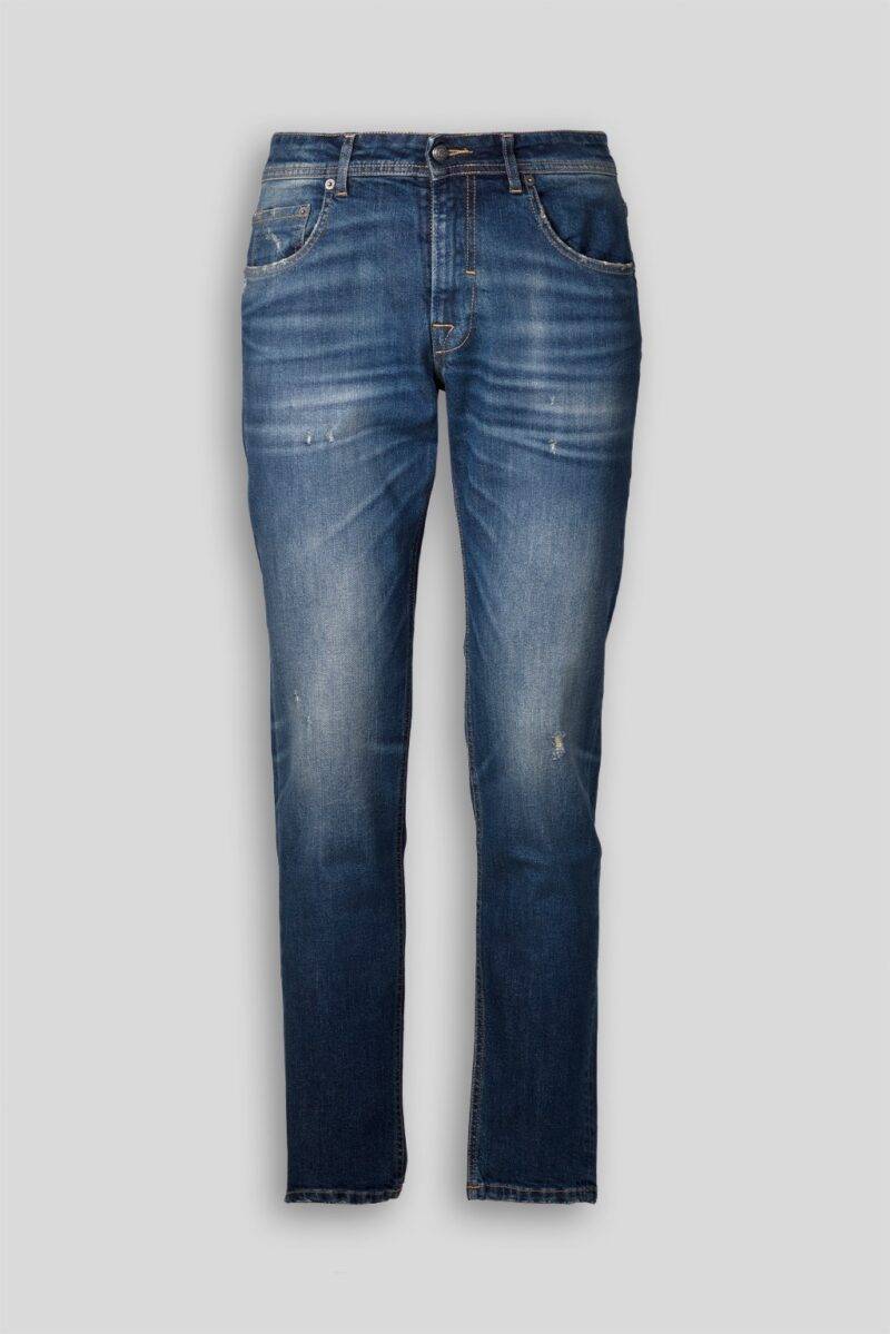 Luca Bertelli Jeans stone washed sabbiato Spedizione Gratuita
