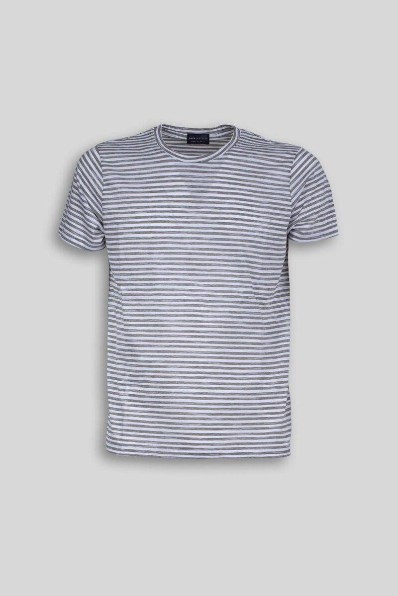 Luca Bertelli T-shirt a righe Soddisfazione Garantita