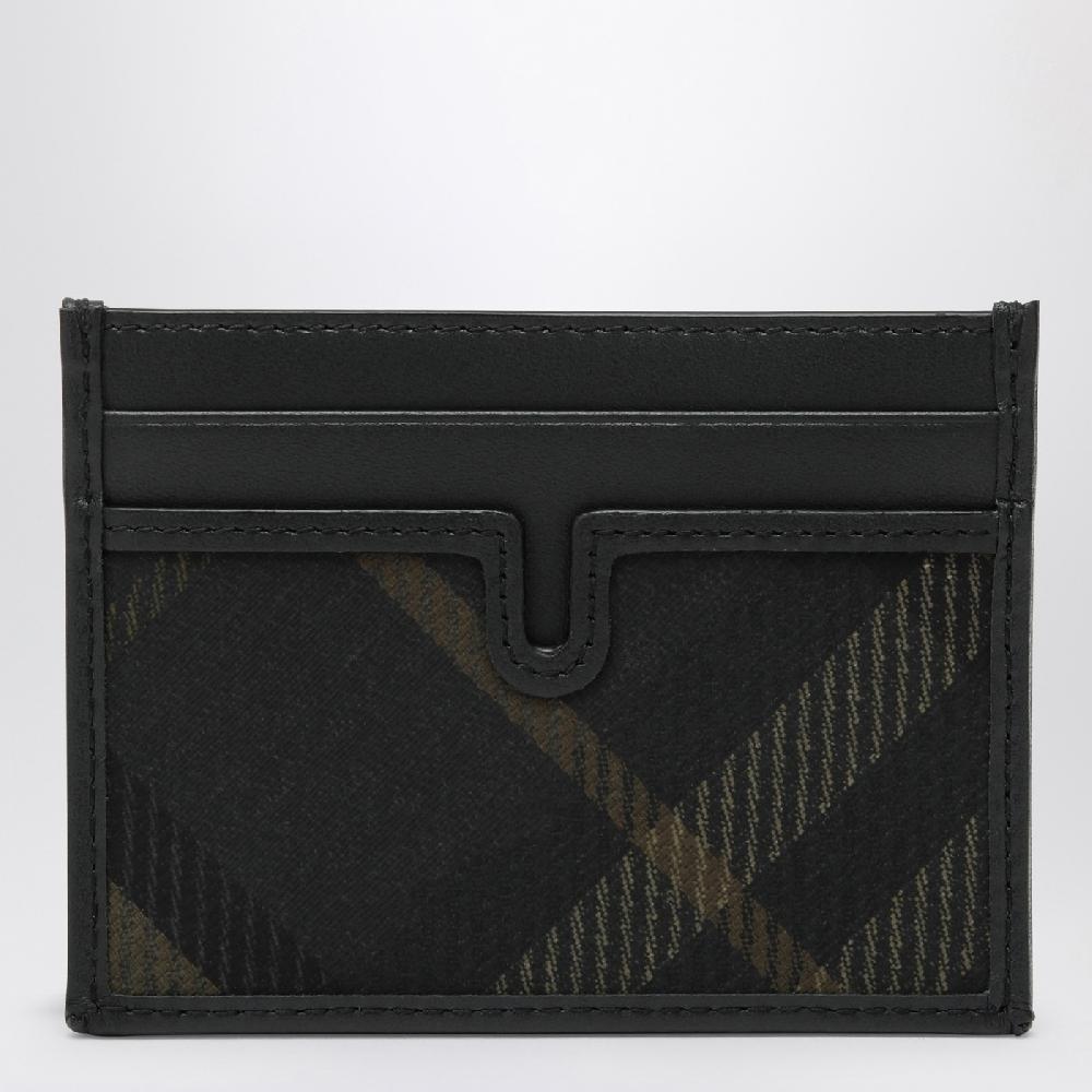 Burberry Portacarte nero motivo Check Grandi sconti